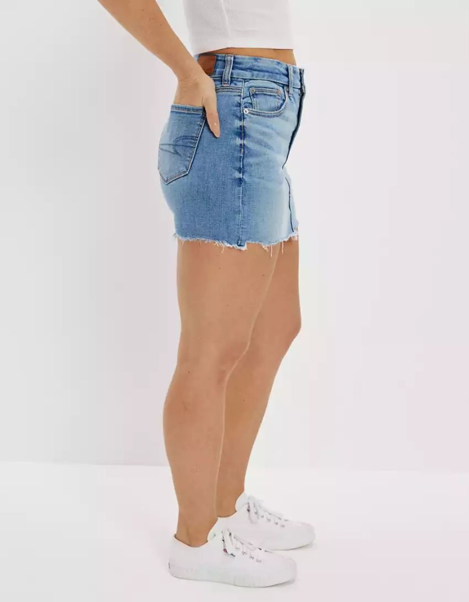 Jupes American Eagle AE High-Rise Curvy Denim Mini Lavage Femme | GFT-27039393